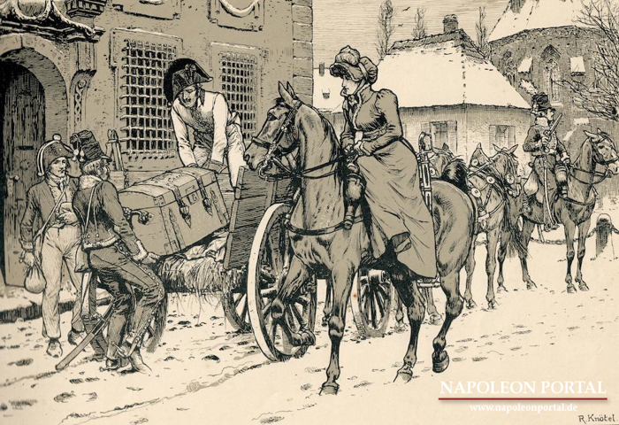 1807 - Frau v. Bonin bringt eine königliche Kasse in Sicherheit.