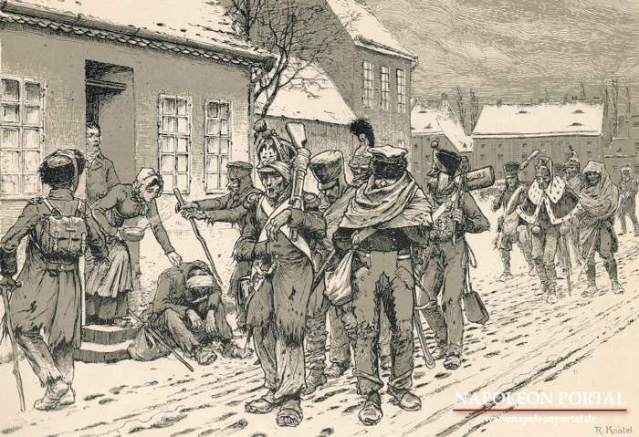 1813 - Rückkehr der Trümmer der Großen Armee.
