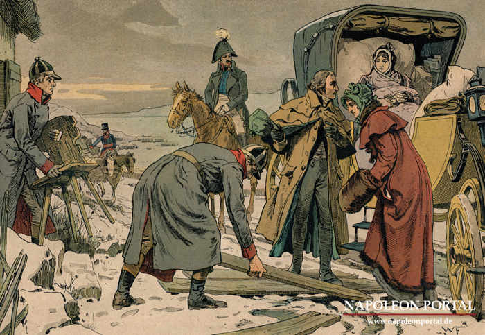 Auf der Flucht.